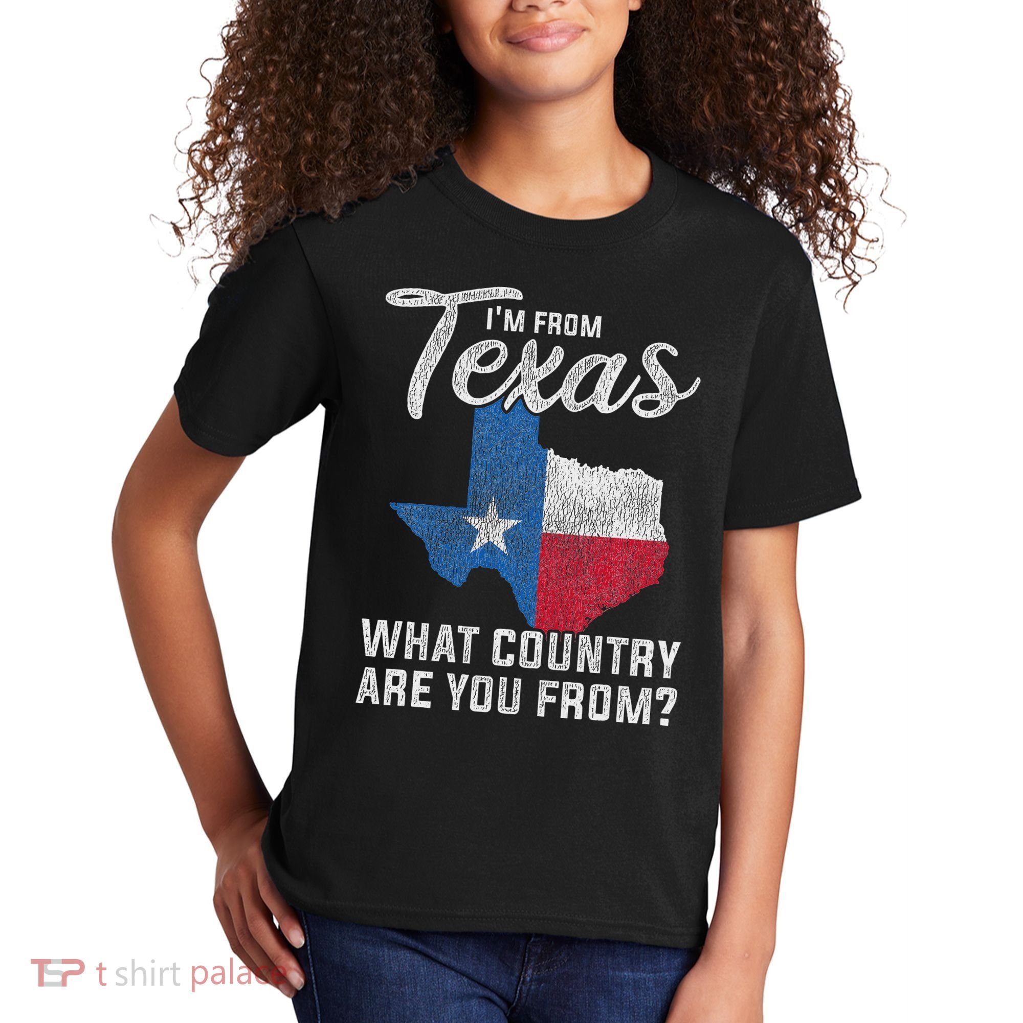 Im From Texas What Country Are You From Texas Kids T-Shirt