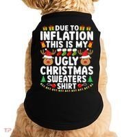 Inflation Fun Ugly Christmas Sweater Doggie Tank thumb 0
