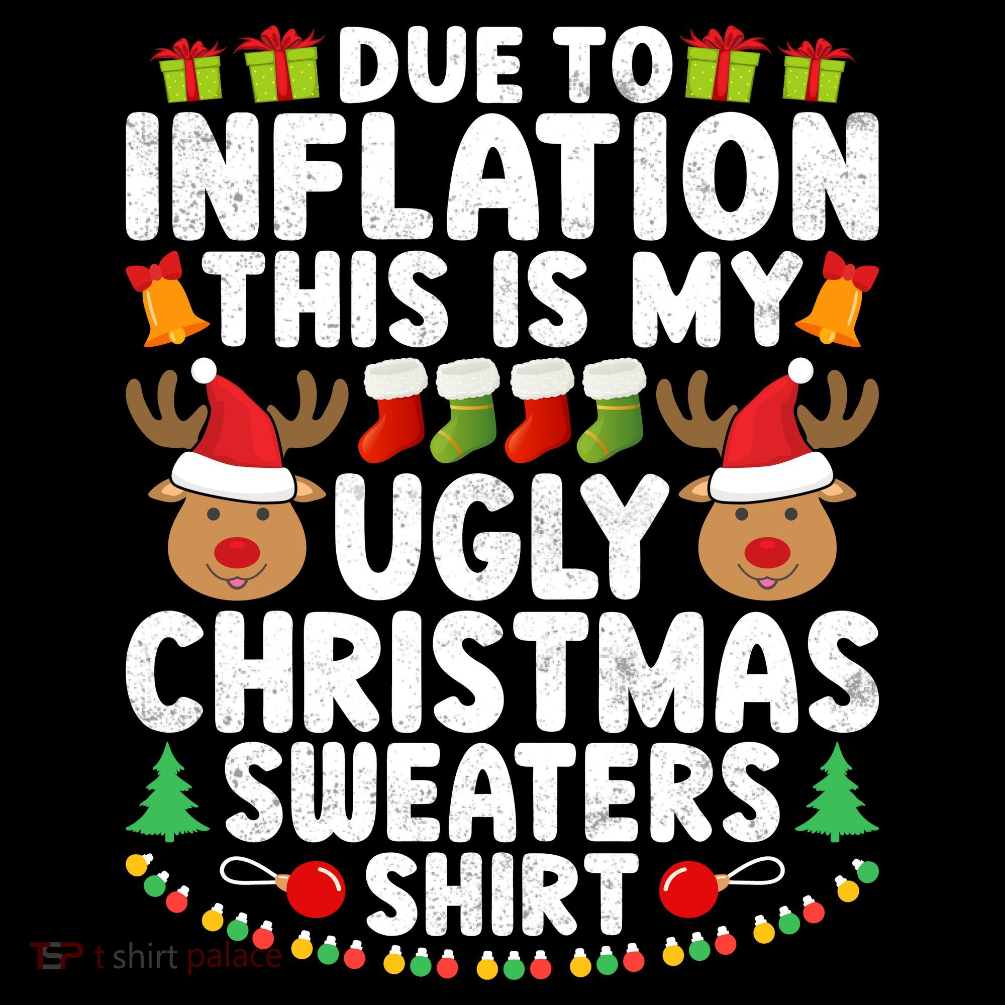 Inflation Fun Ugly Christmas Sweater Visor