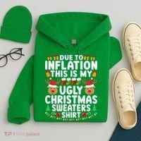 Inflation Fun Ugly Christmas Sweater Hoodie thumb 4