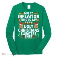 Inflation Fun Ugly Christmas Sweater Long Sleeve Shirt thumb 0