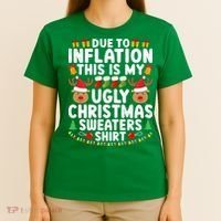 Inflation Fun Ugly Christmas Sweater T-Shirt thumb 4