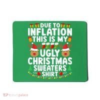 Inflation Fun Ugly Christmas Sweater Mousepad thumb 0