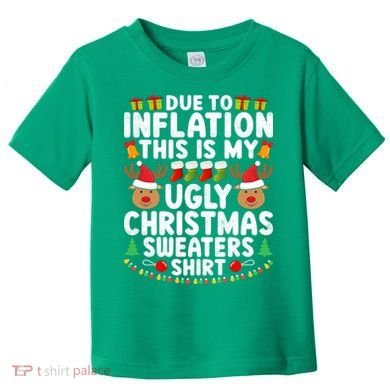 Inflation Fun Ugly Christmas Sweater Toddler T-Shirt