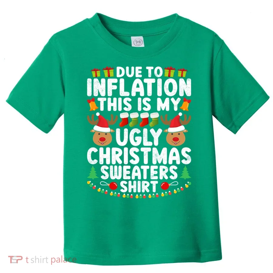 Inflation Fun Ugly Christmas Sweater Toddler T-Shirt