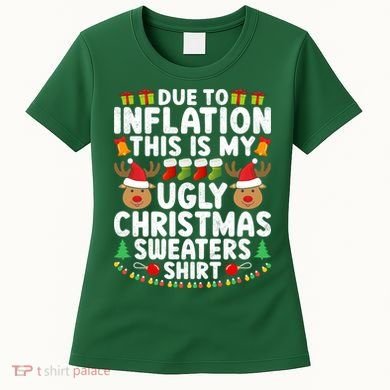 Inflation Fun Ugly Christmas Sweater Women's T-Shirt