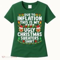 Inflation Fun Ugly Christmas Sweater Women's T-Shirt thumb 0
