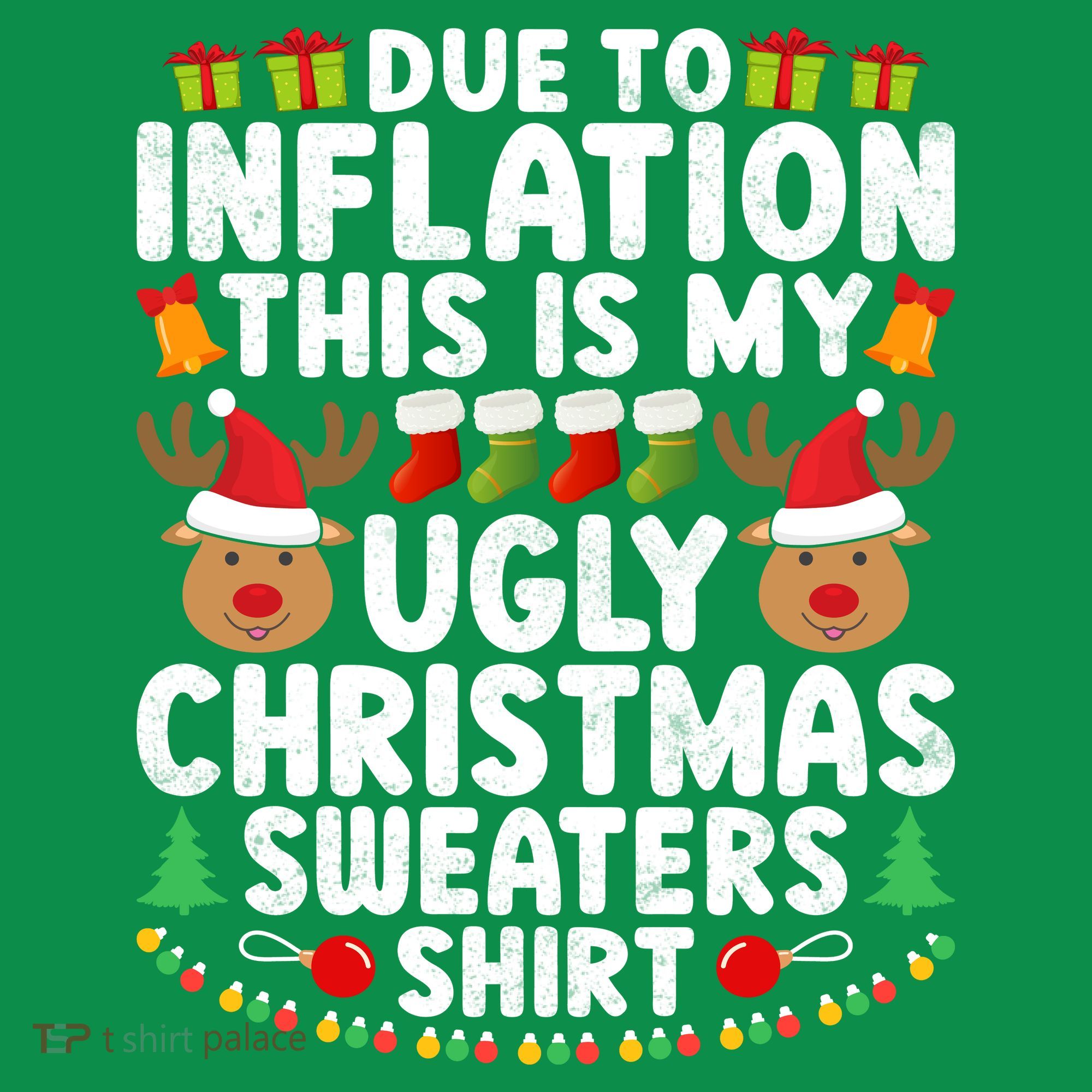 Inflation Fun Ugly Christmas Sweater Women's T-Shirt