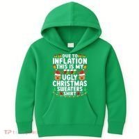 Inflation Fun Ugly Christmas Sweater Kids Hoodie thumb 0