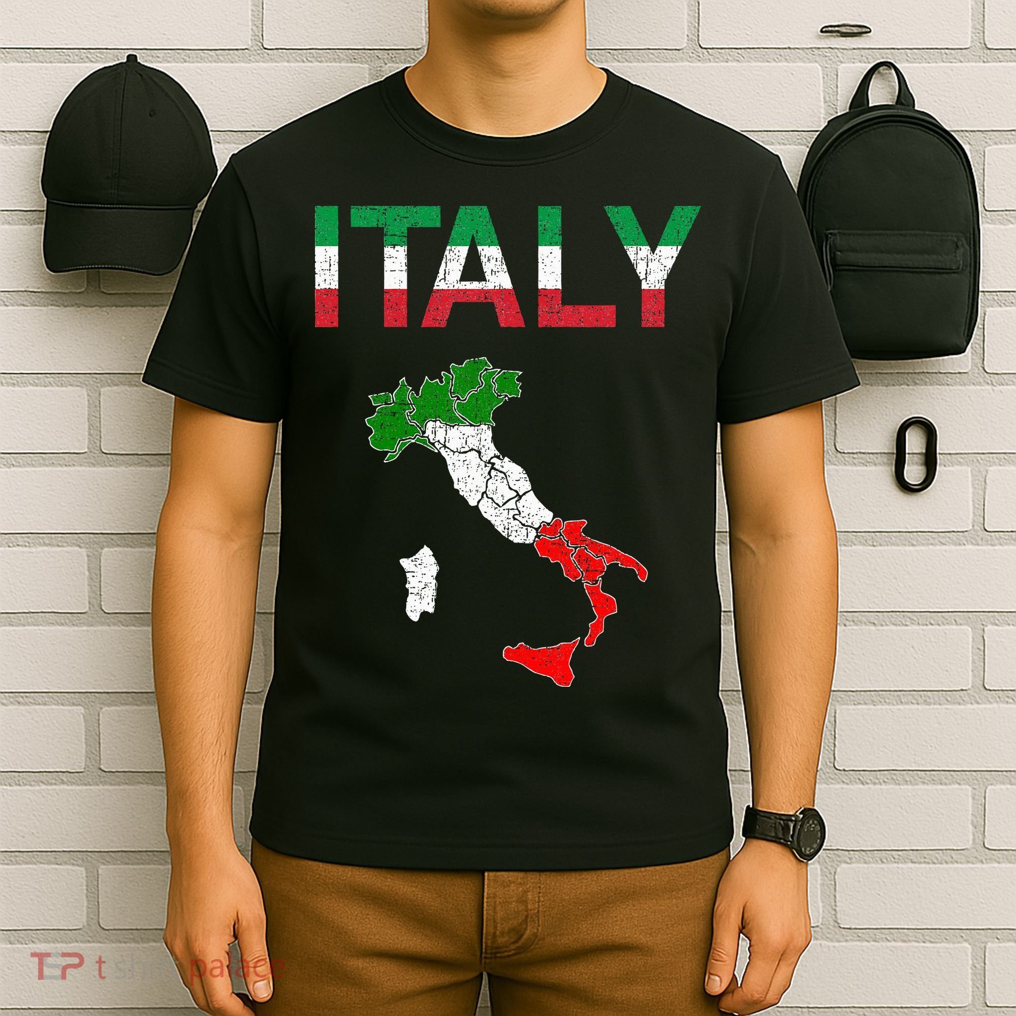 Italy Flag Vintage Italian Italia T-Shirt