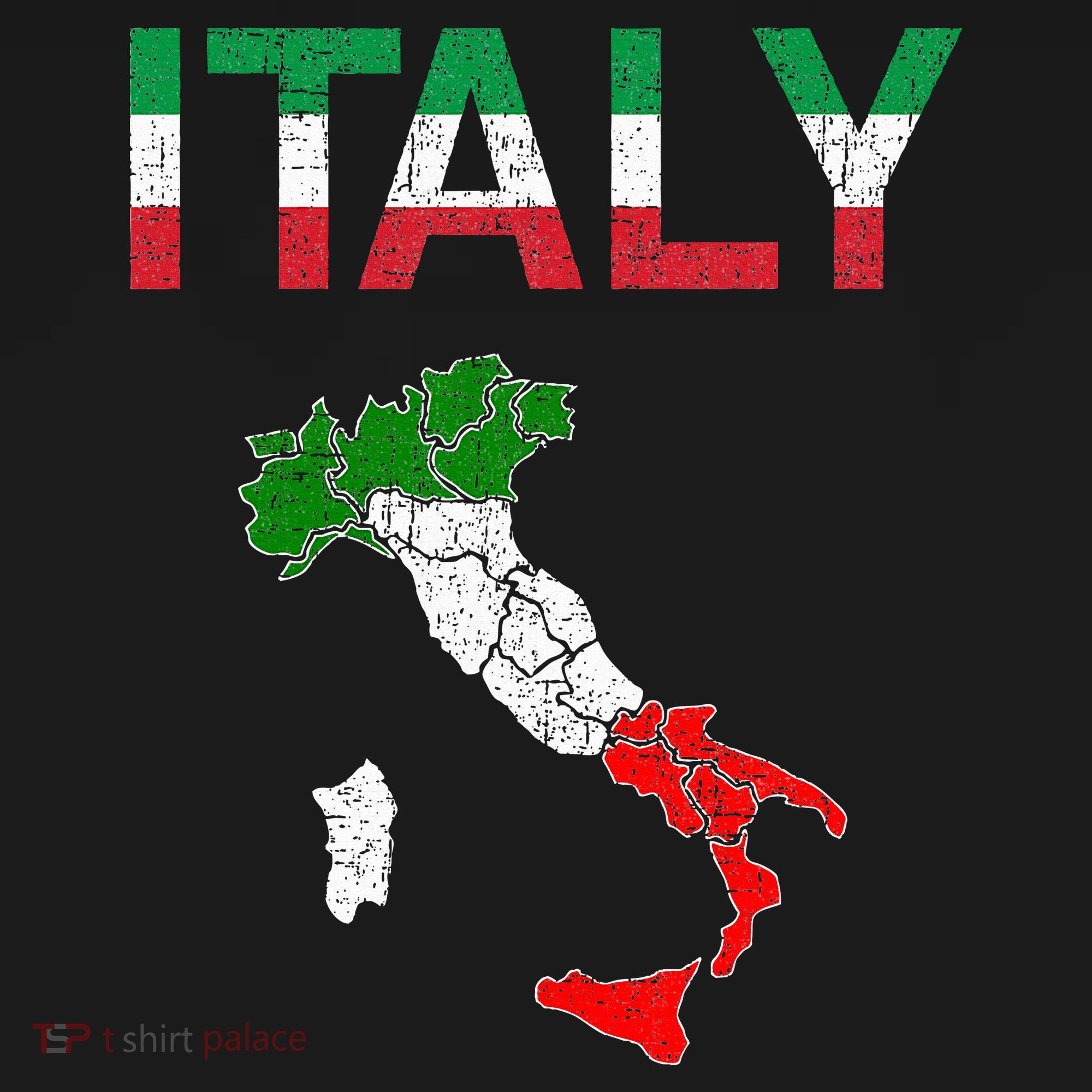 Italy Flag Vintage Italian Italia T-Shirt