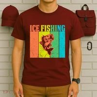 Ice Fishing Vintage Retro T-Shirt thumb 6