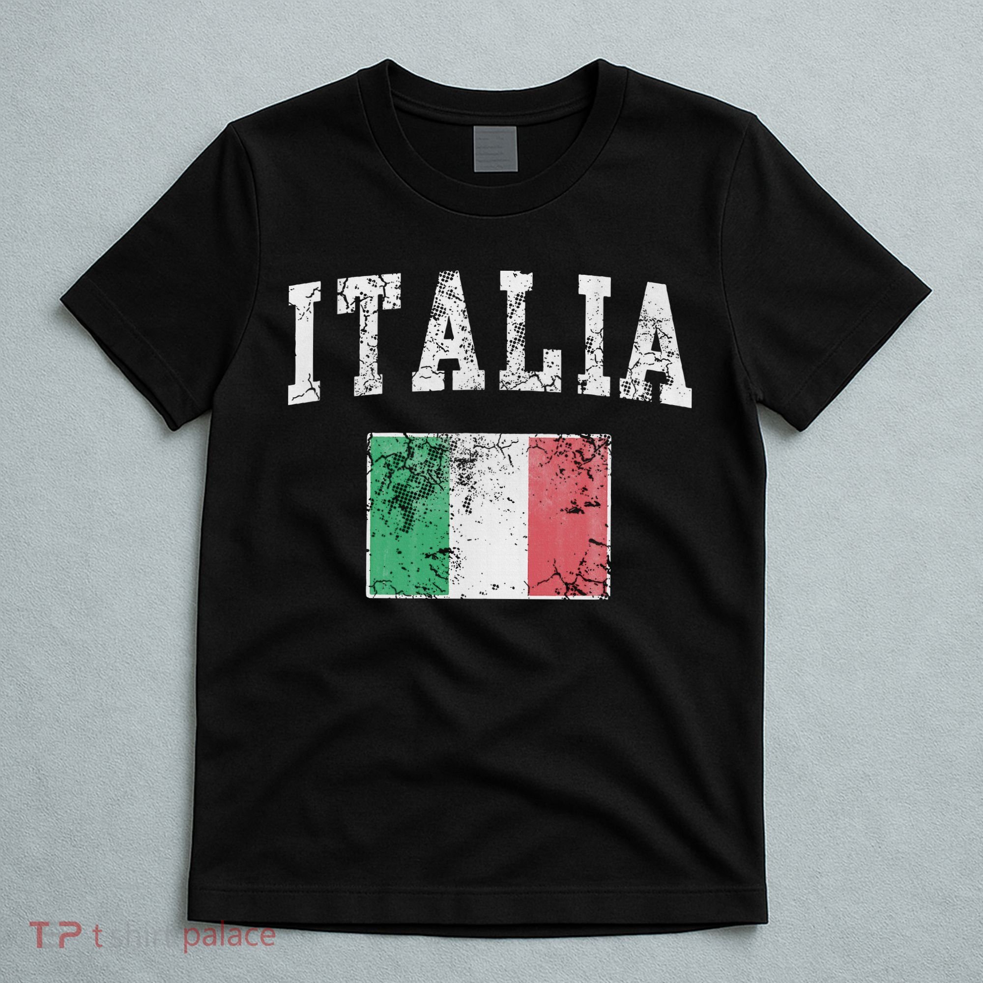 Italian Flag Vintage Italy Souvenir Travel Gift T-Shirt