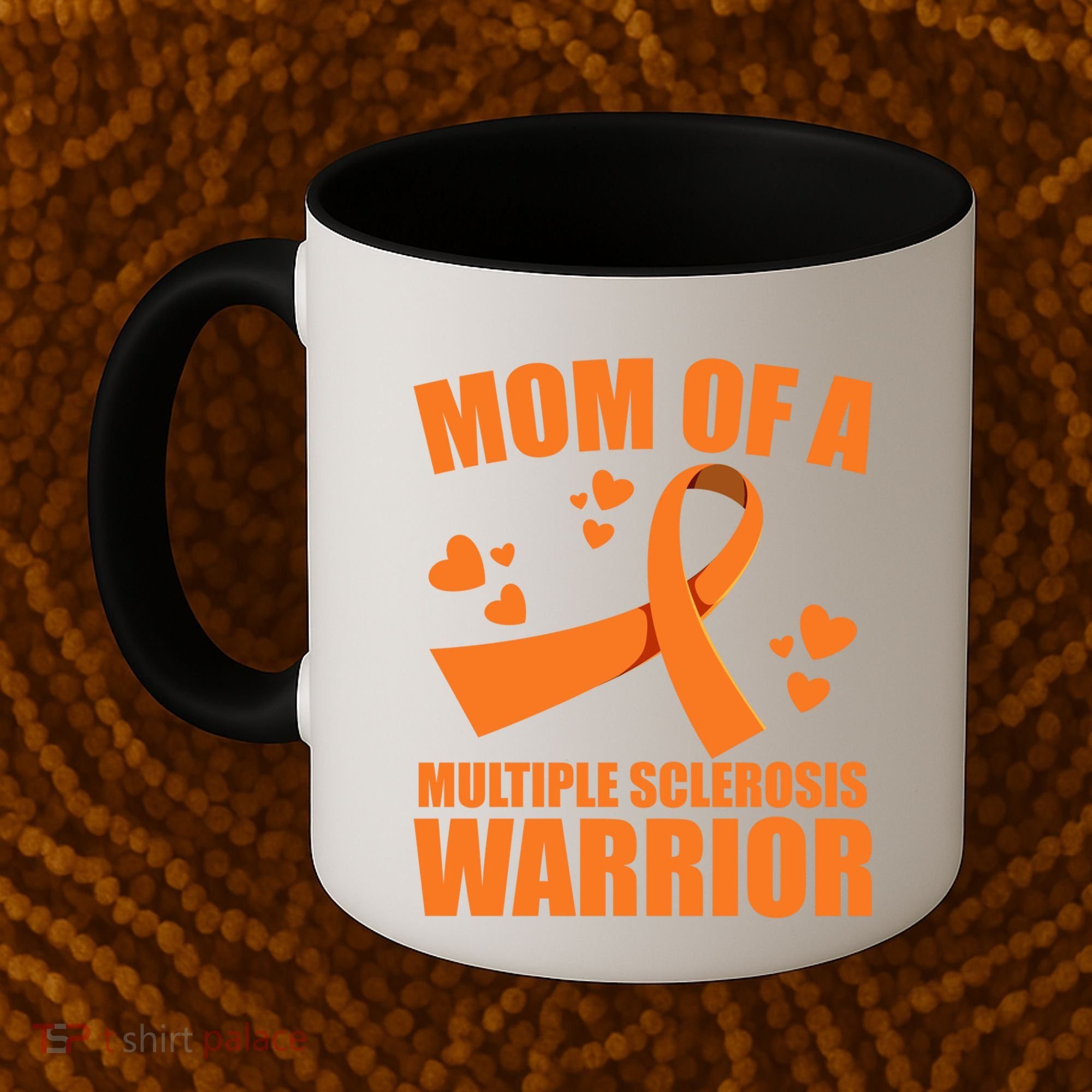 In February We Wear Orange Multiple Sclerosis Awareness Funny Gift Coffee Mug