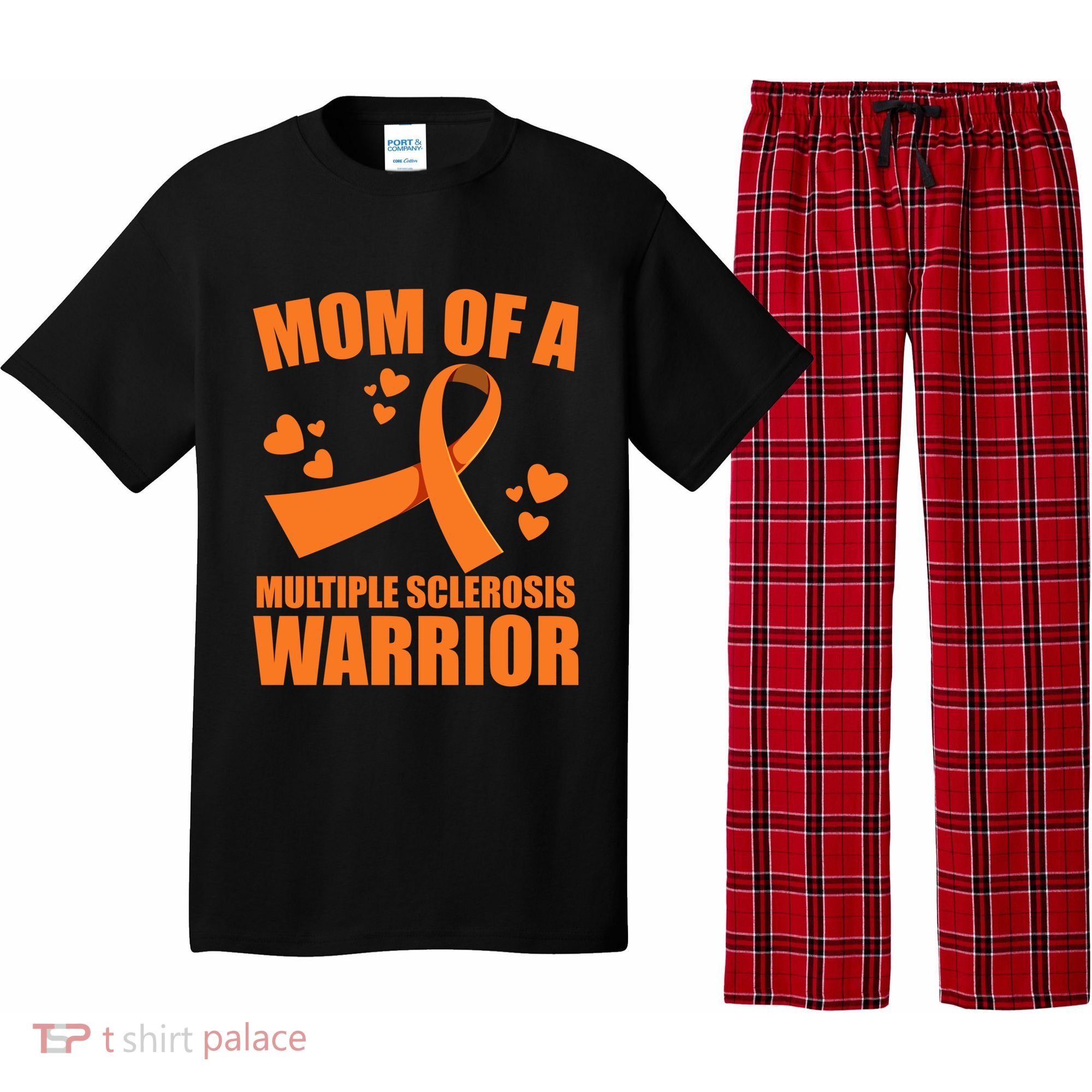 In February We Wear Orange Multiple Sclerosis Awareness Funny Gift Pajama Set