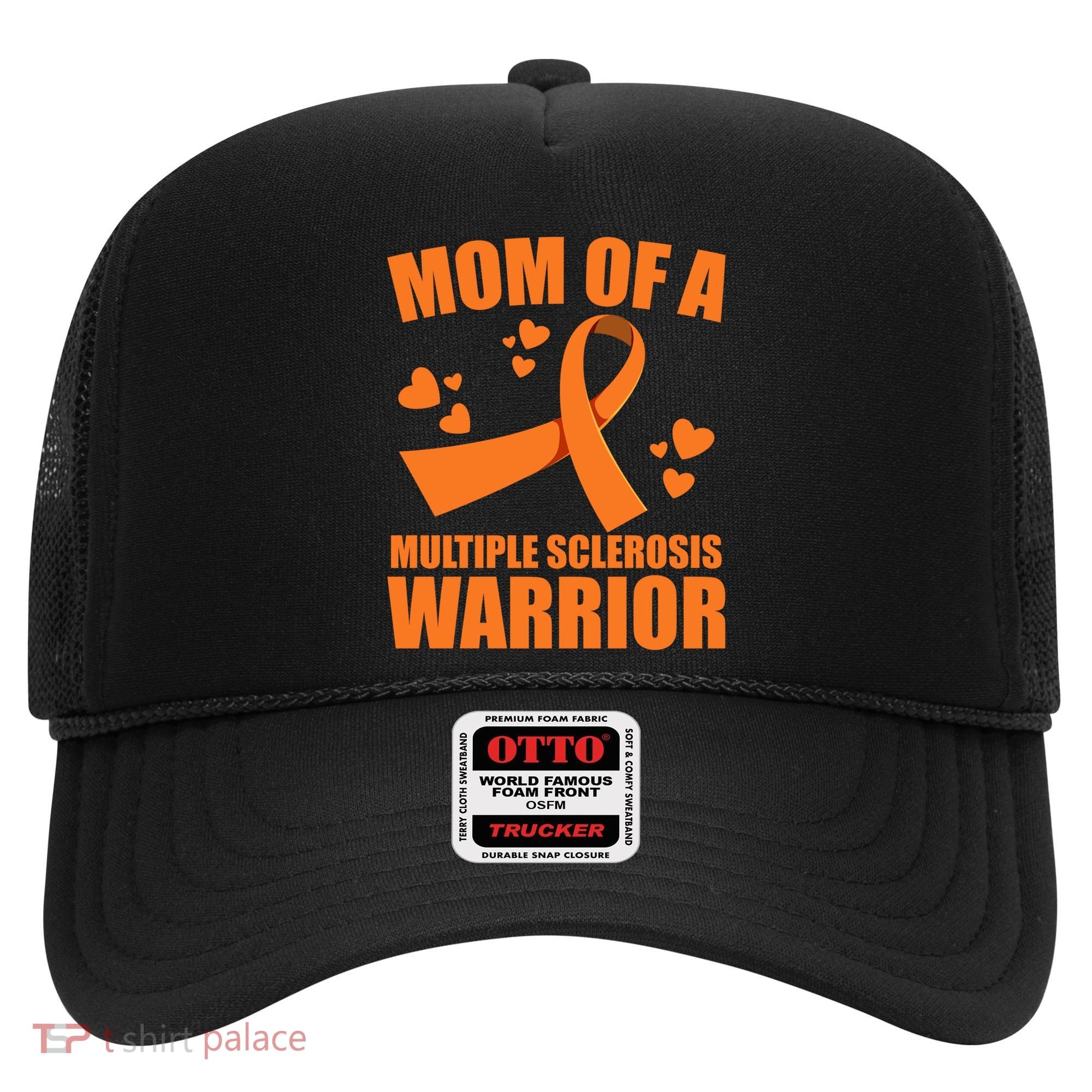 In February We Wear Orange Multiple Sclerosis Awareness Funny Gift Hat