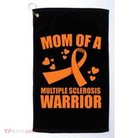 In February We Wear Orange Multiple Sclerosis Awareness Funny Gift Golf Towel thumb 0