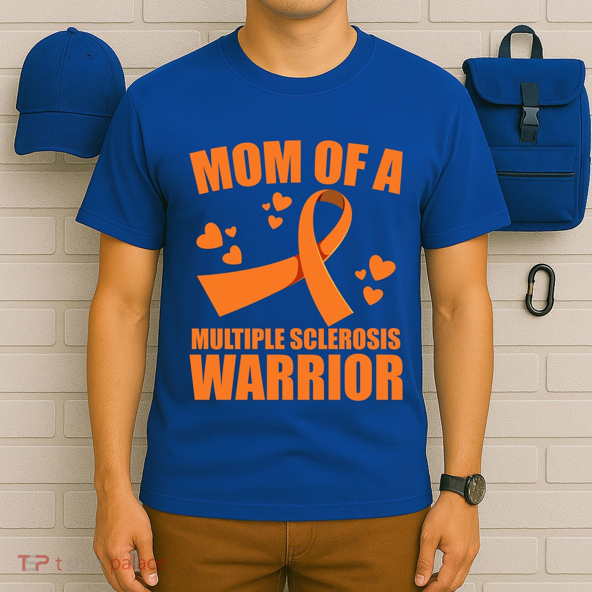 In February We Wear Orange Multiple Sclerosis Awareness Funny Gift T-Shirt