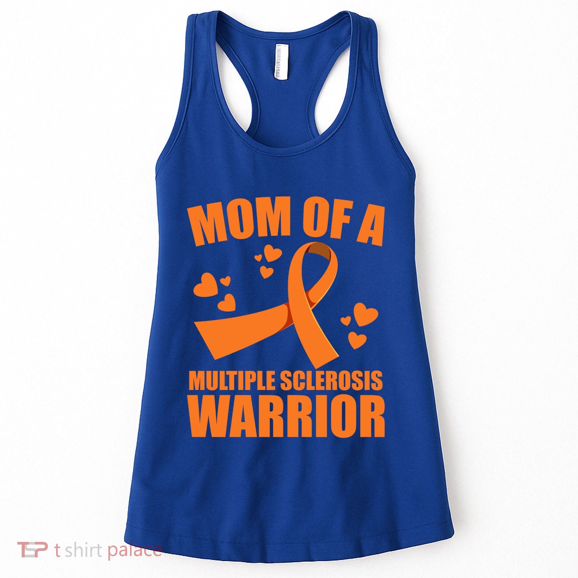 In February We Wear Orange Multiple Sclerosis Awareness Funny Gift Women's Tank Top