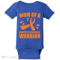 In February We Wear Orange Multiple Sclerosis Awareness Funny Gift Baby Bodysuit thumb 0