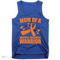 In February We Wear Orange Multiple Sclerosis Awareness Funny Gift Tank Top thumb 0