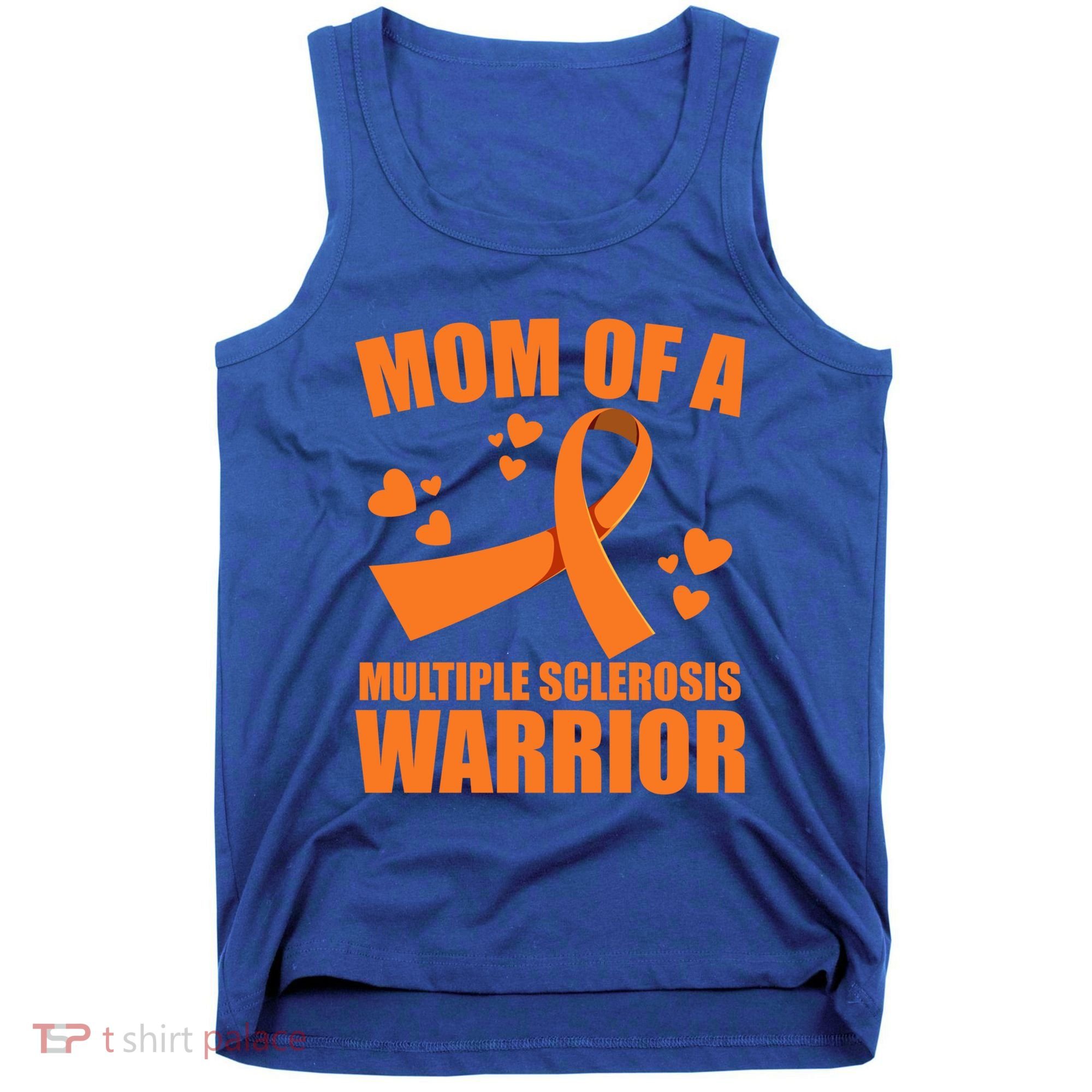 In February We Wear Orange Multiple Sclerosis Awareness Funny Gift Tank Top