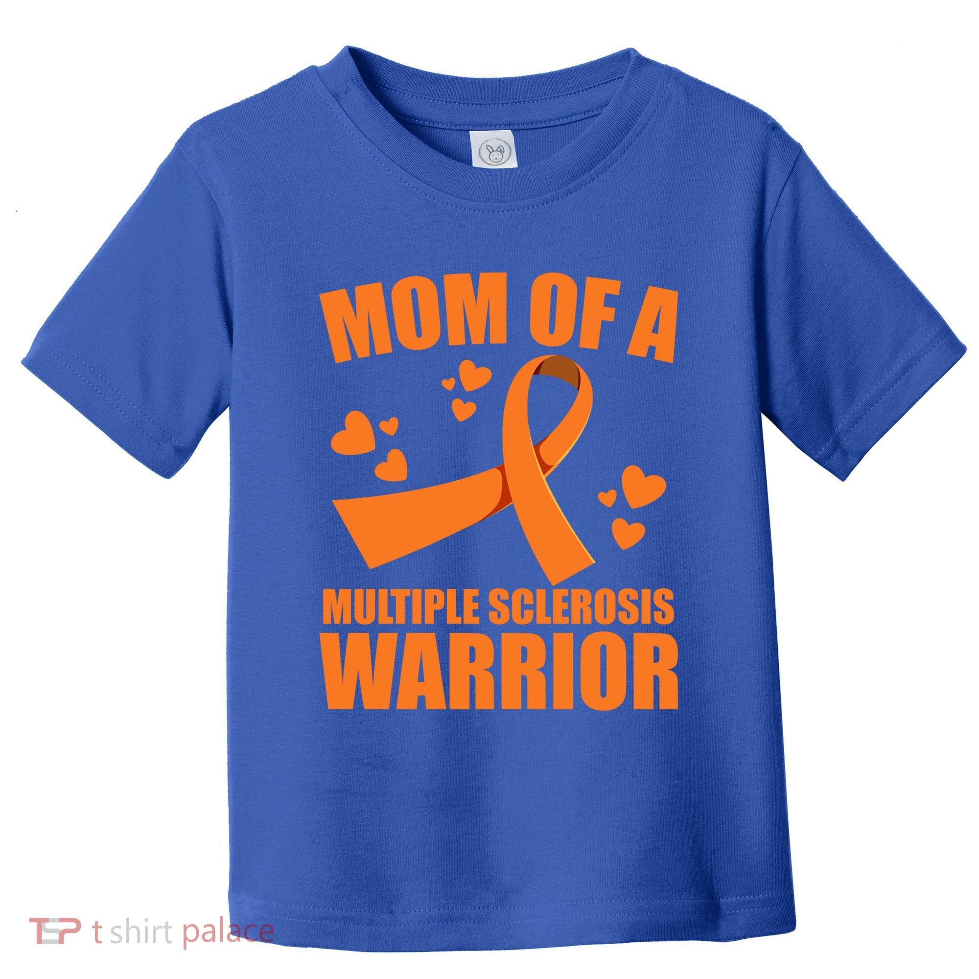 In February We Wear Orange Multiple Sclerosis Awareness Funny Gift Toddler T-Shirt