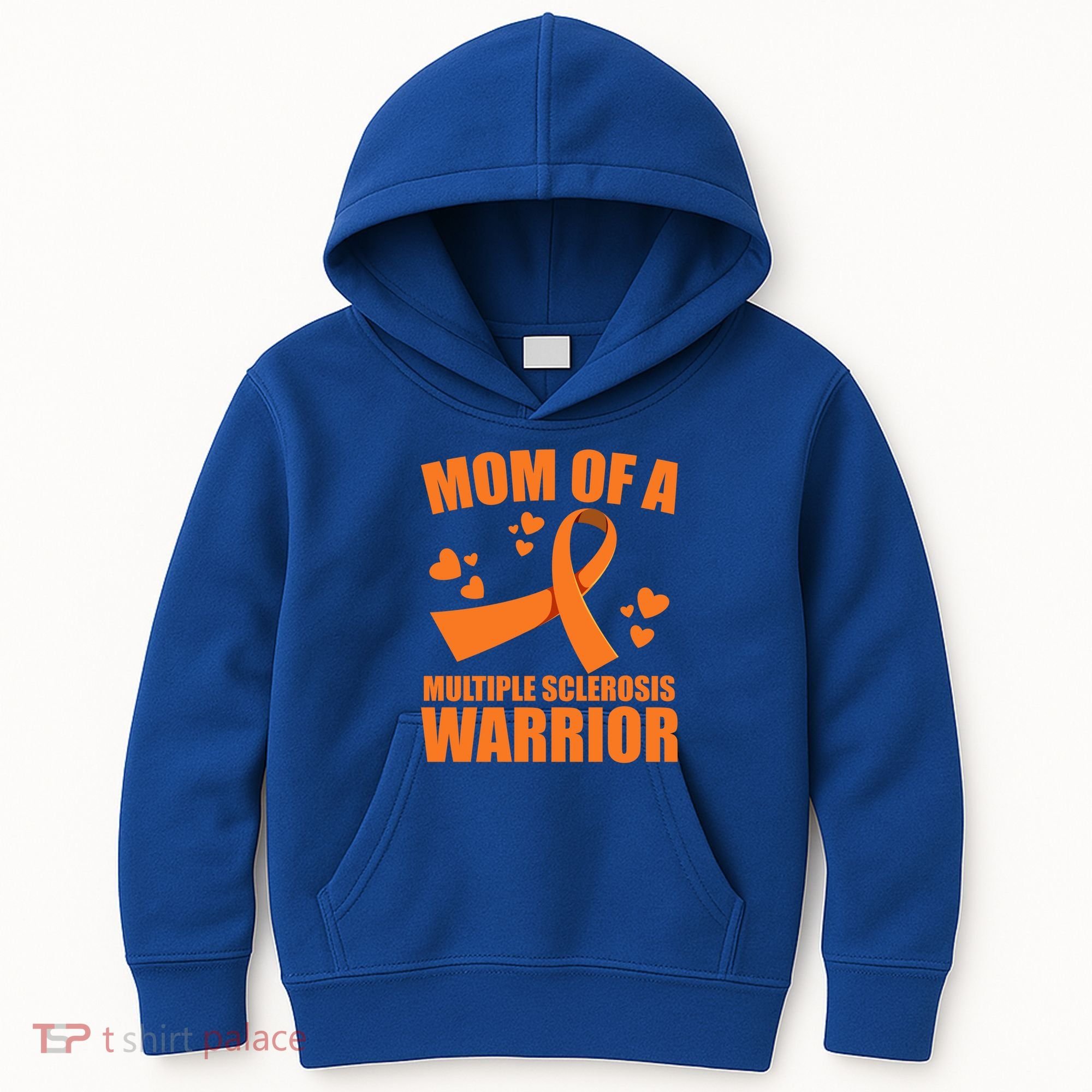 In February We Wear Orange Multiple Sclerosis Awareness Funny Gift Kids Hoodie