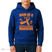 In February We Wear Orange Multiple Sclerosis Awareness Funny Gift Kids Hoodie thumb 4
