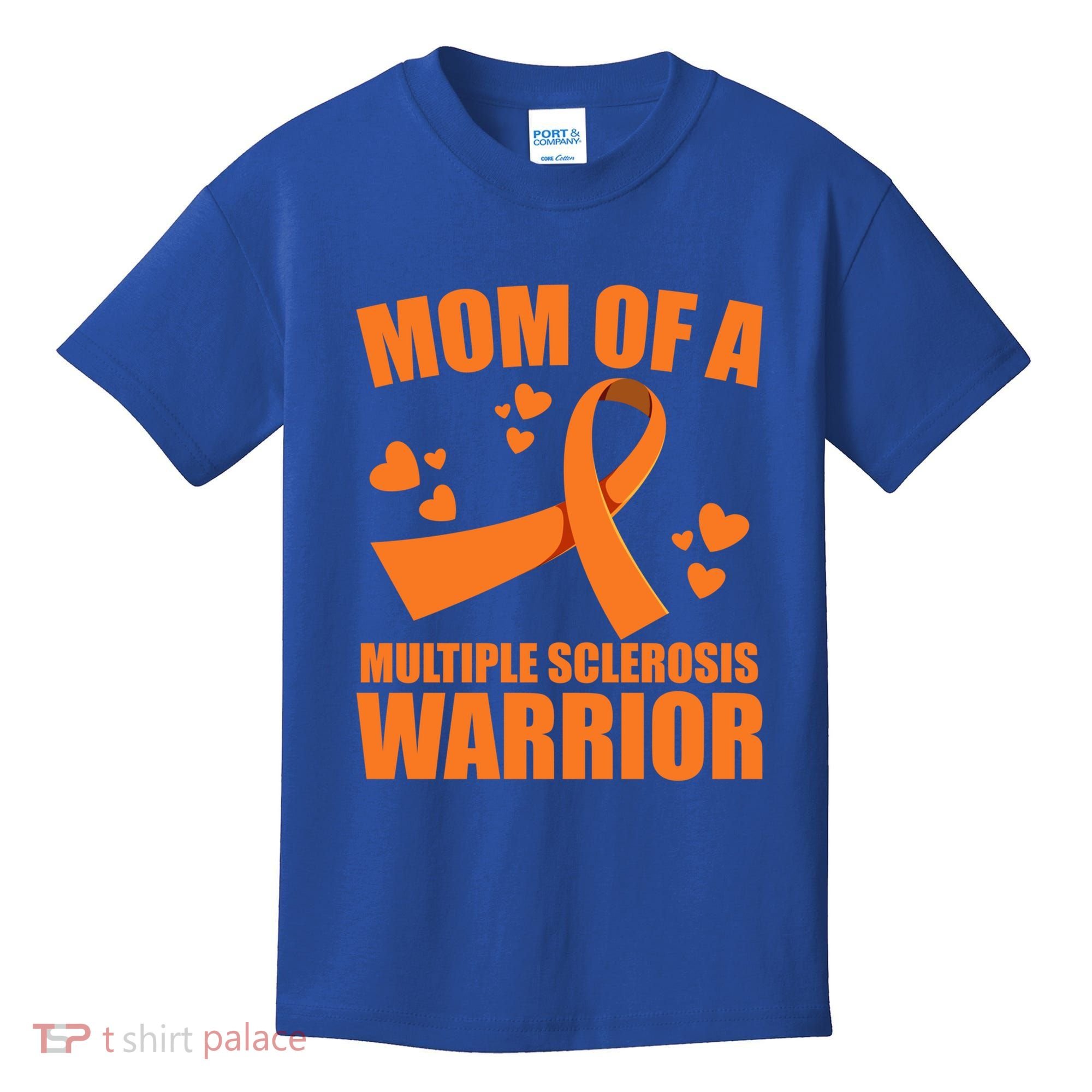 In February We Wear Orange Multiple Sclerosis Awareness Funny Gift Kids T-Shirt