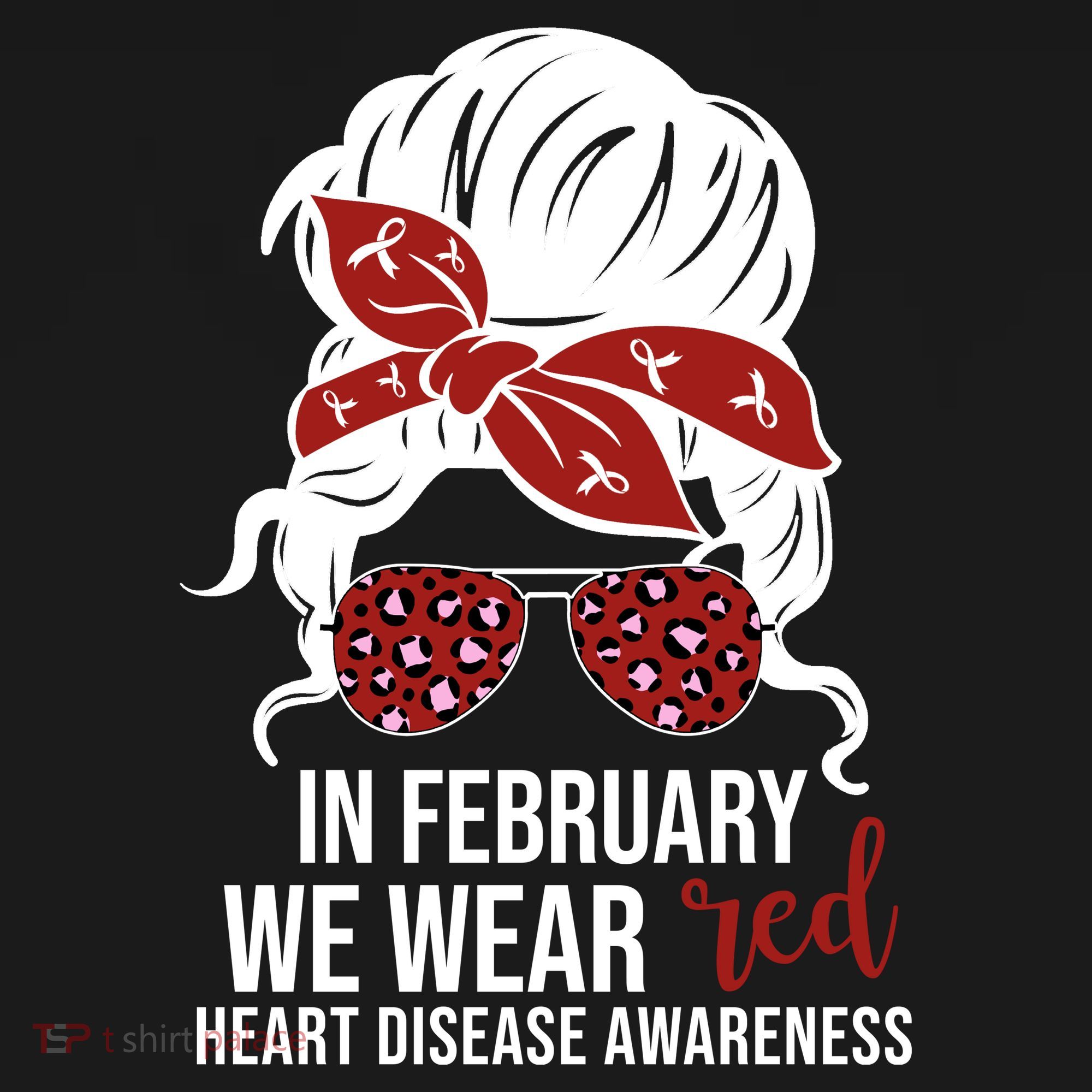 In February We Wear Red Chd Heart Disease Awareness Coaster