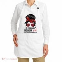 In February We Wear Red Chd Heart Disease Awareness Apron thumb 2