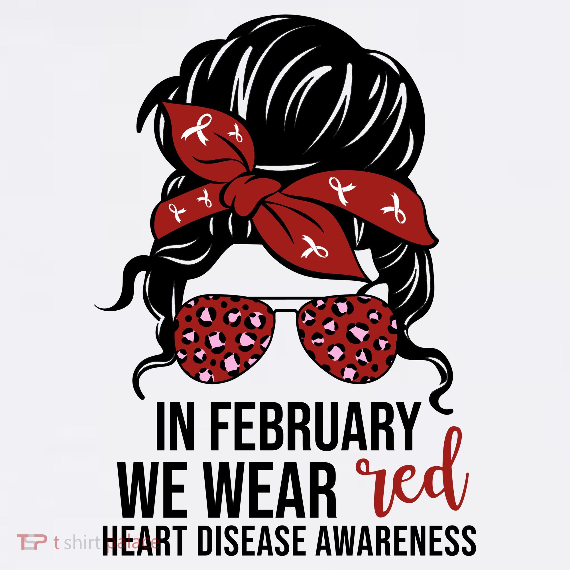 In February We Wear Red Chd Heart Disease Awareness Apron
