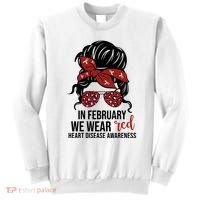 In February We Wear Red Chd Heart Disease Awareness Sweatshirt thumb 0