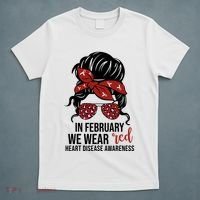 In February We Wear Red Chd Heart Disease Awareness T-Shirt thumb 5
