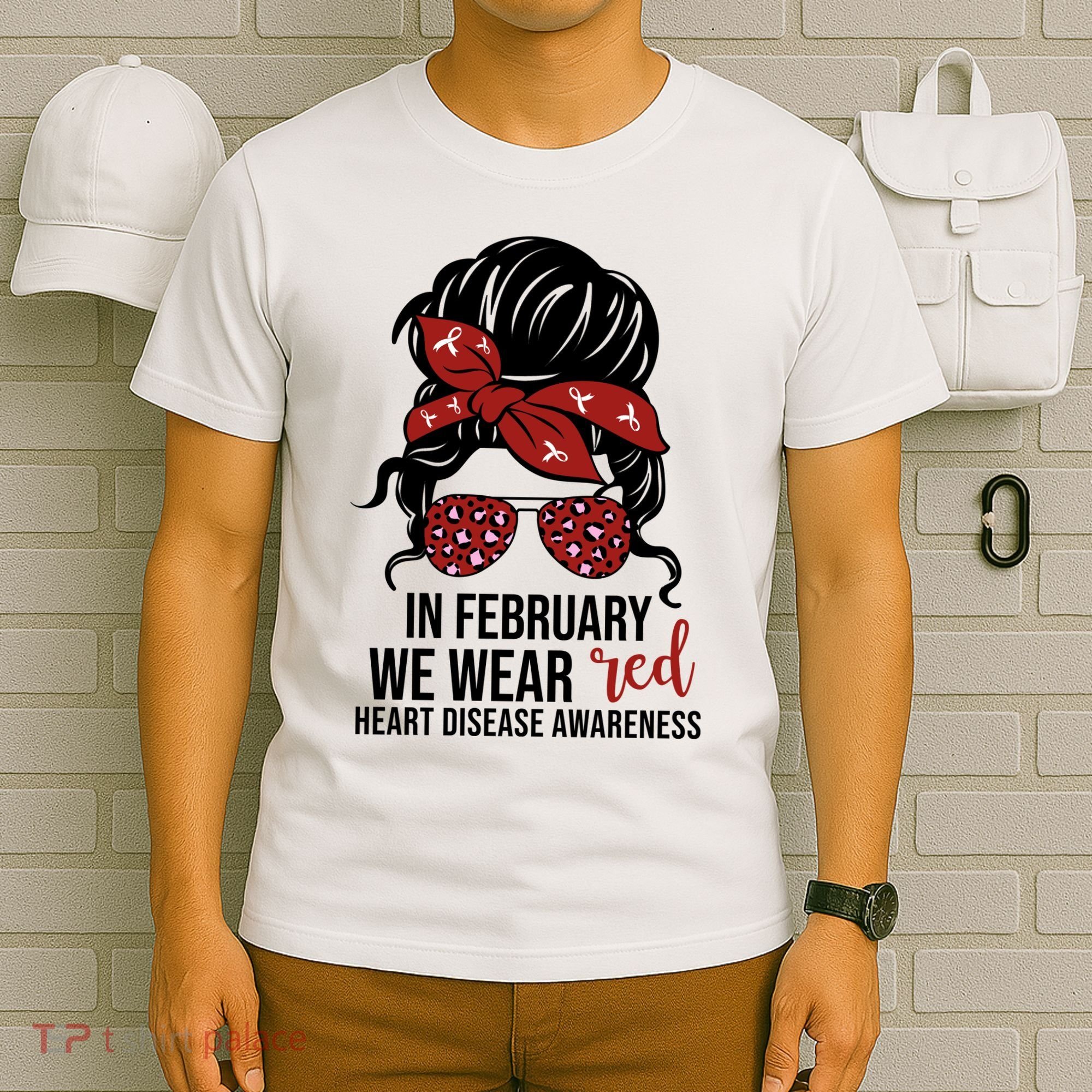 In February We Wear Red Chd Heart Disease Awareness T-Shirt