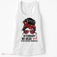 In February We Wear Red Chd Heart Disease Awareness Women's Tank Top thumb 0