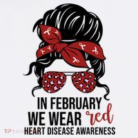 In February We Wear Red Chd Heart Disease Awareness Baby Bodysuit thumb 2