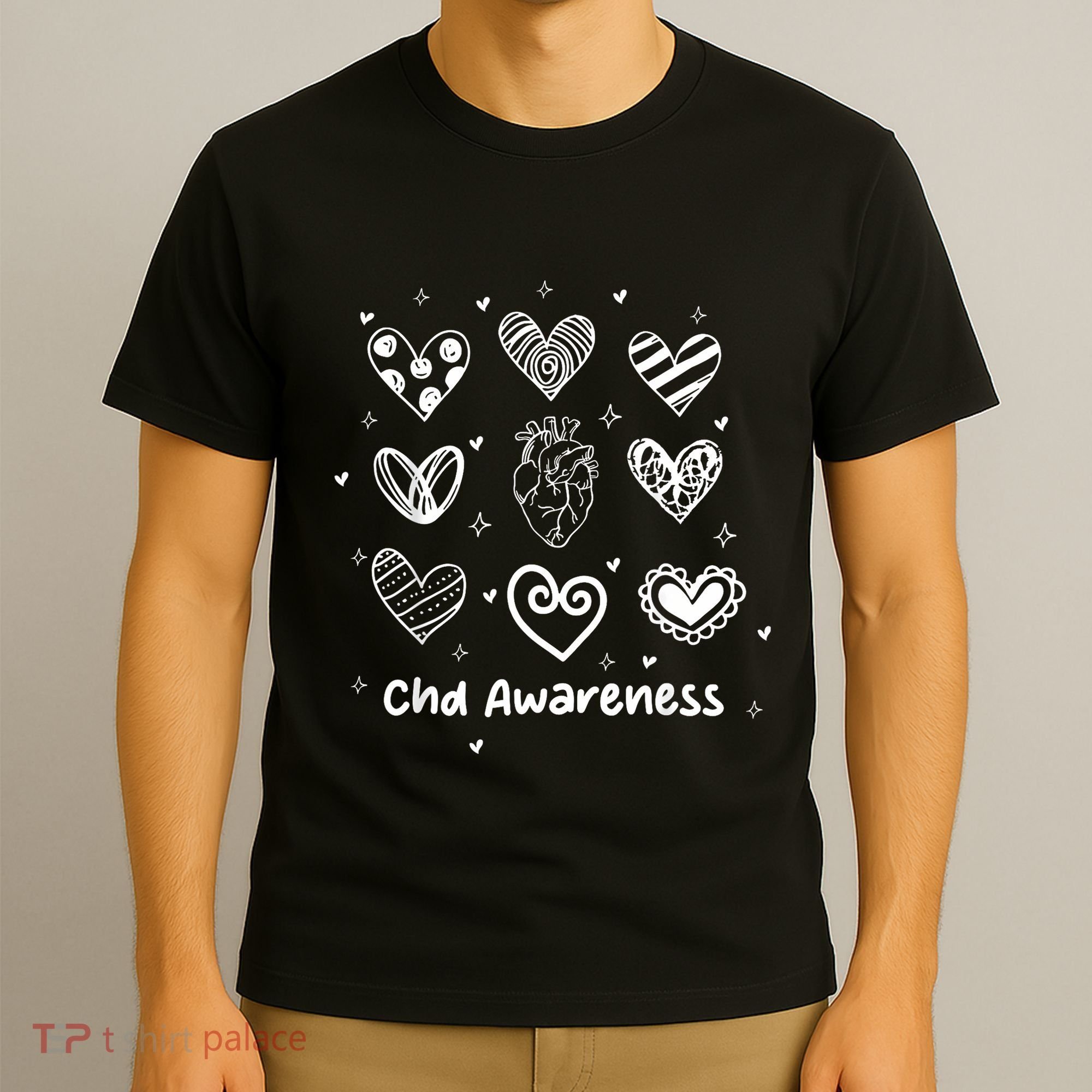 In February We Wear Red Chd Awareness Heart Disease Month T-Shirt