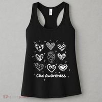 In February We Wear Red Chd Awareness Heart Disease Month Women's Tank Top thumb 3