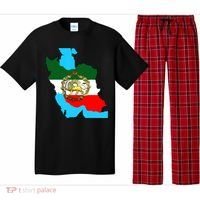 Iran Flag With A Golden Lion Pajama Set thumb 0