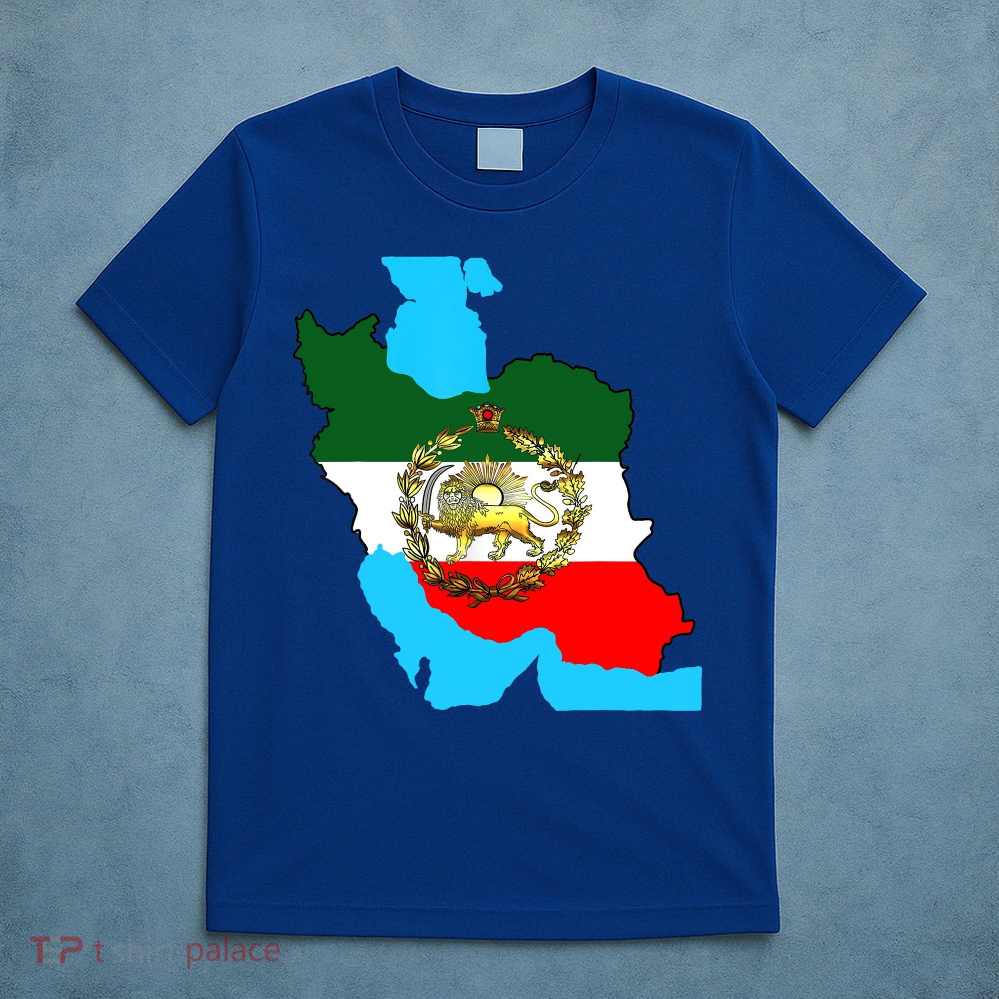Iran Flag With A Golden Lion T-Shirt