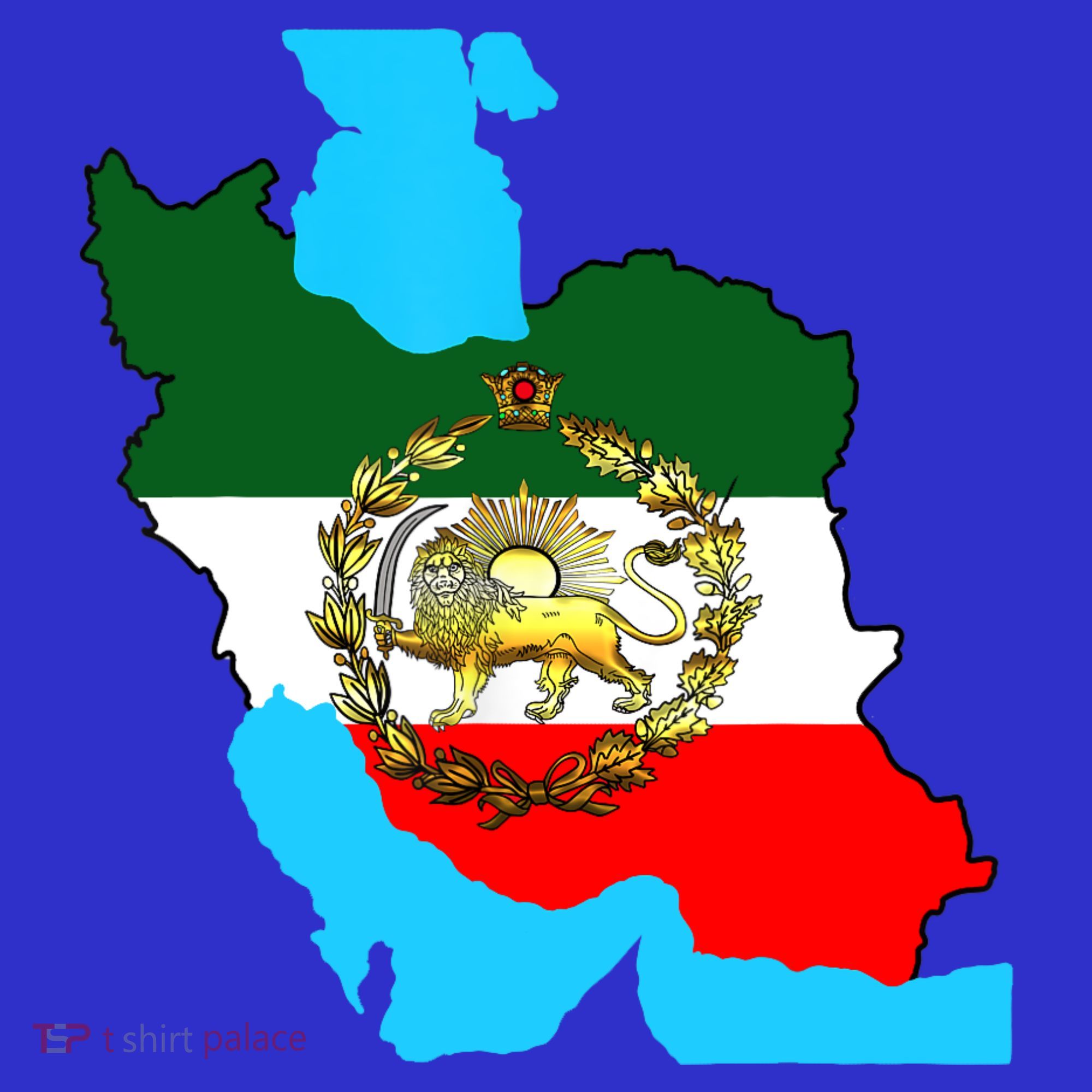 Iran Flag With A Golden Lion Women's Tank Top