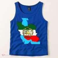 Iran Flag With A Golden Lion Tank Top thumb 2