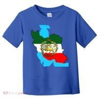 Iran Flag With A Golden Lion Toddler T-Shirt thumb 0