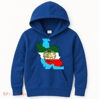Iran Flag With A Golden Lion Kids Hoodie thumb 0