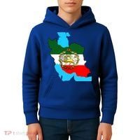 Iran Flag With A Golden Lion Kids Hoodie thumb 4