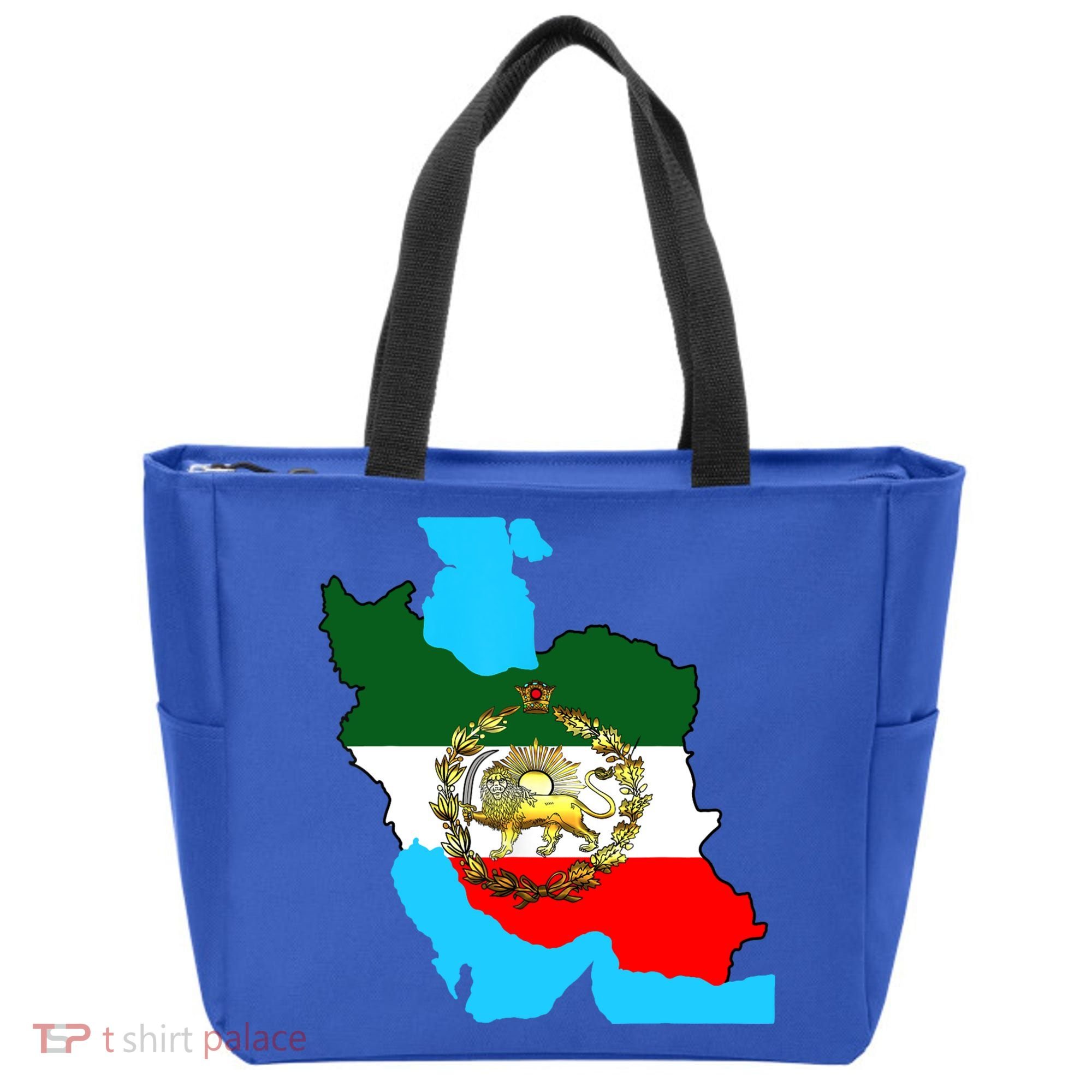 Iran Flag With A Golden Lion Tote Bag