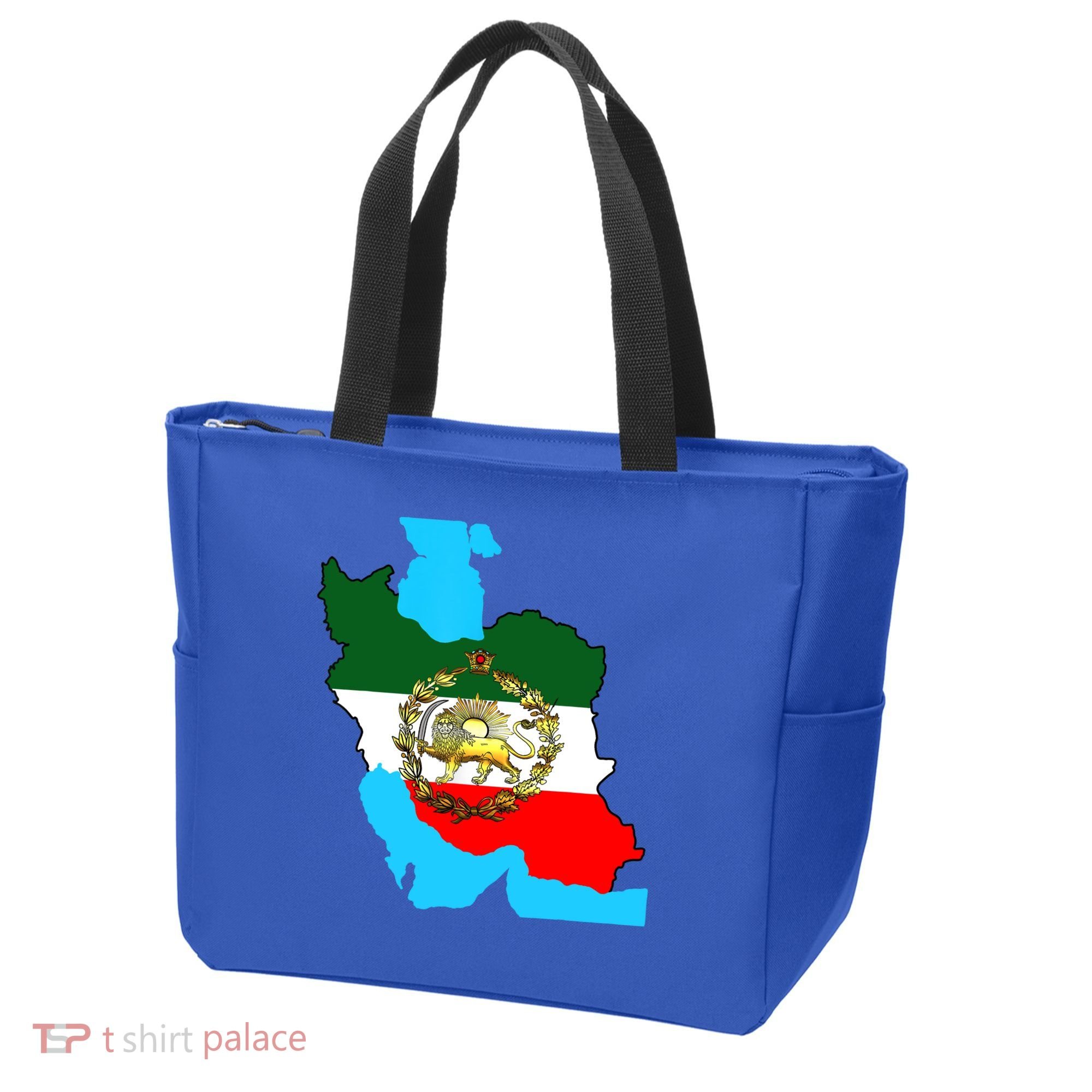 Iran Flag With A Golden Lion Tote Bag
