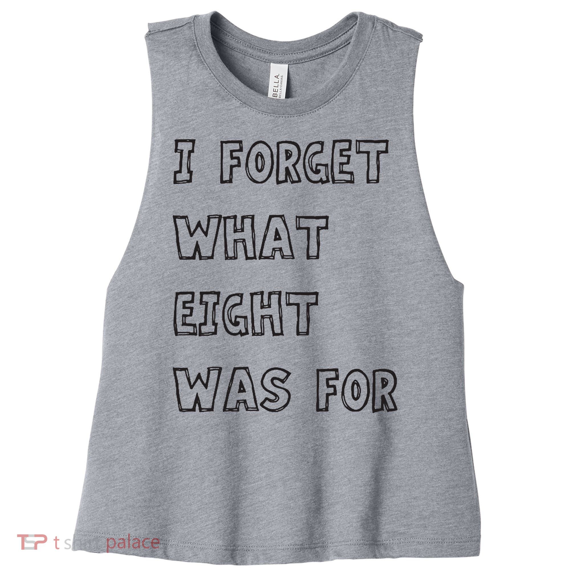 I Forget What Eight Was For Violent Femmes Kiss Off Women's Racerback Cropped Tank